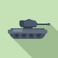 dibujos animados militar tanque en verde antecedentes vector