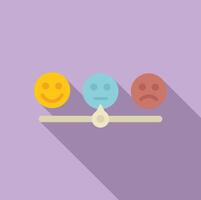 Balance of emotions concept illustration vector