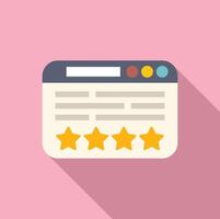 Fivestar rating web interface icon vector