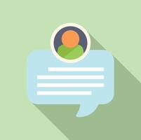 User profile icon on speech bubble illustration vector