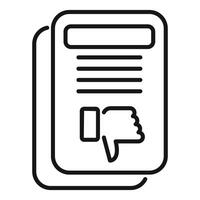 Dislike icon hand gesture illustration vector