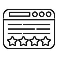 Customer feedback online rating concept vector