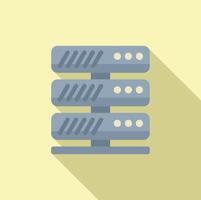 Flat design illustration of server racks vector