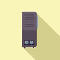Flat design computer tower icon vector