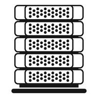 illustration of server rack icons vector