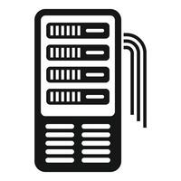 icon of a server rack vector