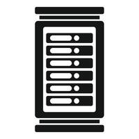 A icon of a server rack for data center and network themes vector