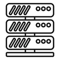 illustration of data servers icon vector