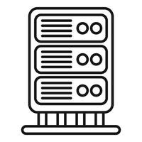 icon of server rack vector