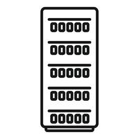 illustration of a server rack icon vector