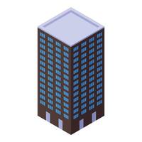 graphic of a modern isometric skyscraper, suitable for urban design themes vector