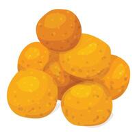 Pile of cartoon style oranges illustration vector