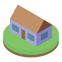Isometric illustration of a simple house vector