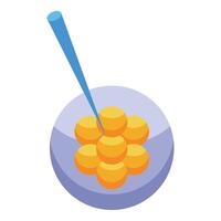 Isometric savings concept with coin stack and piggy bank vector