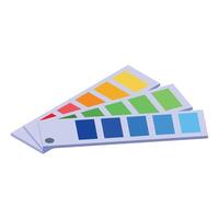 graphic of a swatch book with an array of colorful samples vector