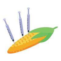 Genetically modified corn concept illustration vector