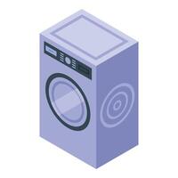 3d illustration of an isometric view of a modern washing machine vector