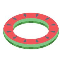 illustration of a watermelon pool float vector