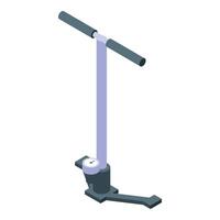 Isometric illustration of a manual tire changer tool vector