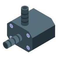 Isometric view of electronic component vector