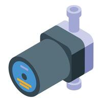 3d isometric illustration of a modern electric motor for design and technology concepts vector