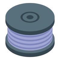 Isometric spool of thread illustration vector