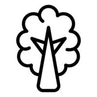 Tree silhouette icon illustration on white background vector