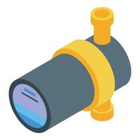 Isometric illustration of a telescope vector