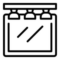 Blank billboard icon on white background vector