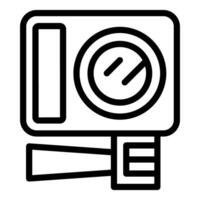 Icon of a camera with flash off vector