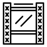 Black and white window icon design vector
