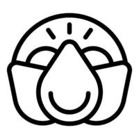 Line art illustration of a protective face mask vector
