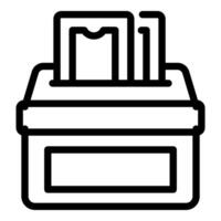 icon of file cabinet vector