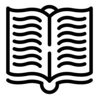 Open book line icon illustration vector