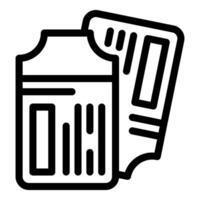 illustration of camera memory card and ticket vector