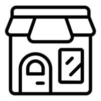 Outline icon of a store vector
