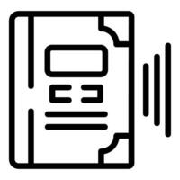 icon of a document with text and bullet points vector