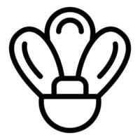 Black and white clamshell lightbulb icon vector