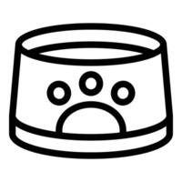 Pet food bowl icon illustration vector