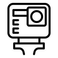 Graphic icon of computer workstation vector