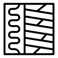 Black and white abstract notebook icon vector