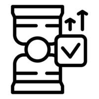 Time management and project planning concept icon vector