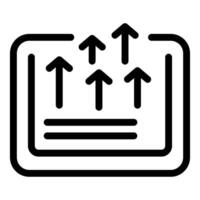 Black outline icon of breathable material, suitable for various applications vector