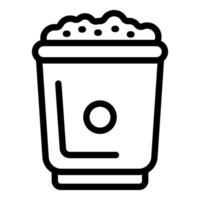 illustration of a popcorn container vector