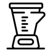 Line art icon of a blender vector