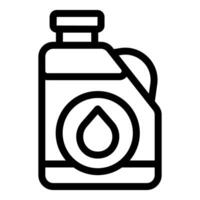 Engine oil container line icon vector