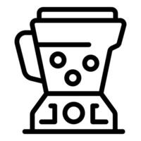 Modern line art icon of a blender vector