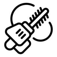 Mascara brush icon with circular motion vector