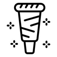 Party popper line icon design vector