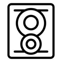 Abstract infinity symbol line art vector